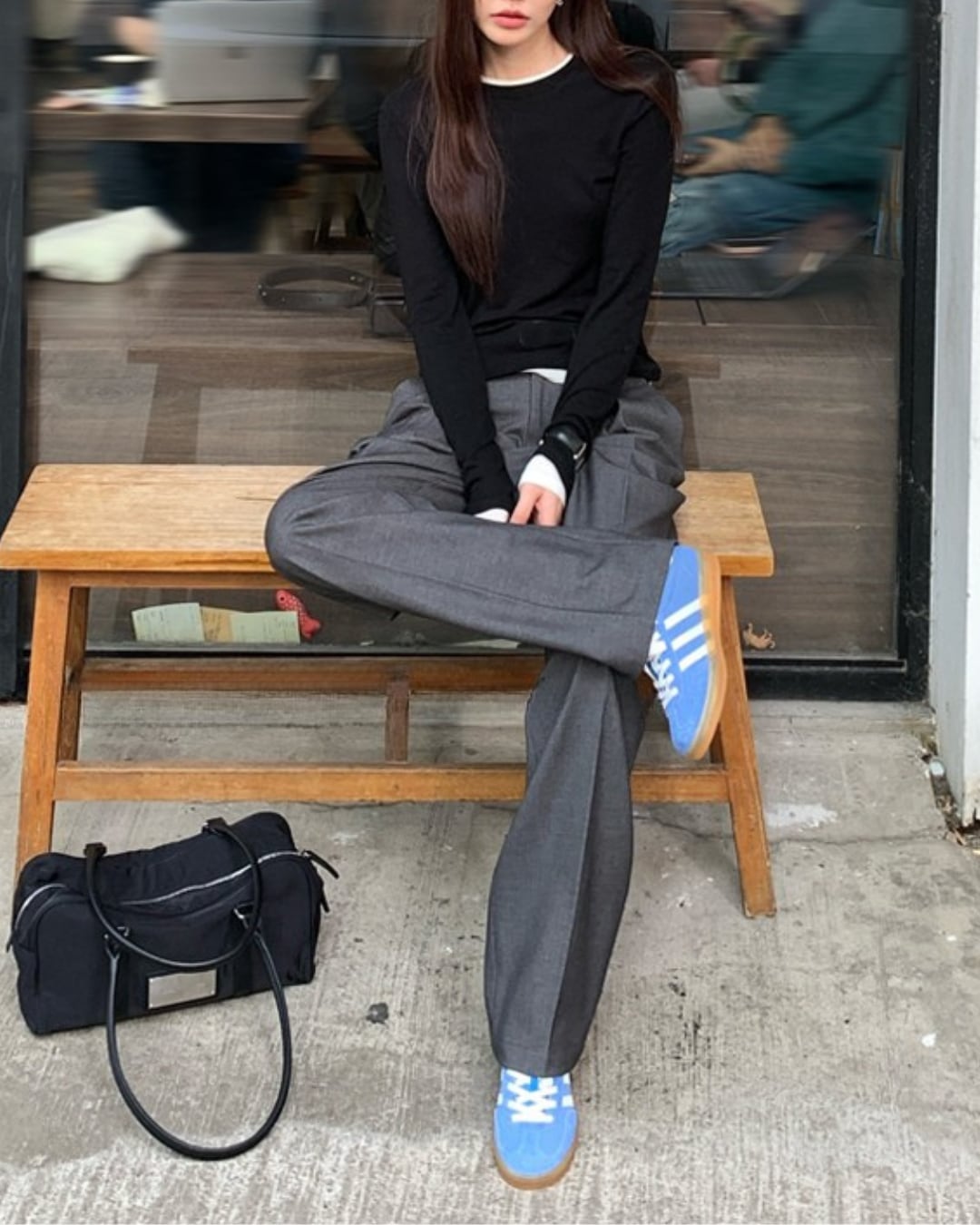 ストレートタックパンツ S25061