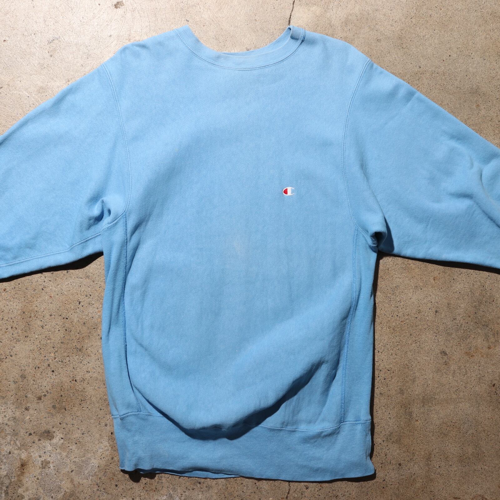 XL ベビーブルー 90s USA リバースウィーブ チャンピオン スウェット 