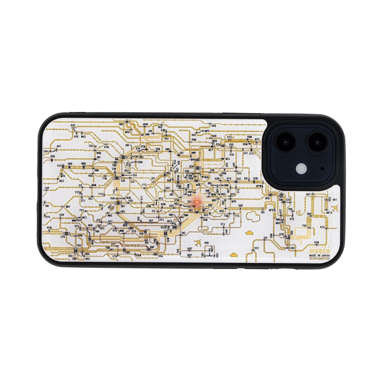 FLASH 東京回路線図 iPhone 12 mini ケース | PCB ART moeco