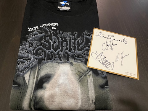 【サイン色紙付き】Steve Grimmett & The Sanity Days 初来日記念限定Tシャツ