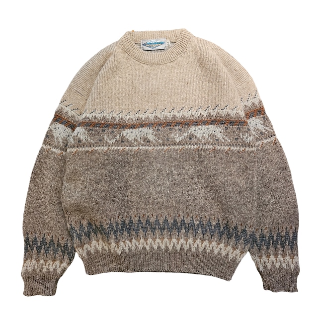 JACQUARD PARIS KNIT SWEATER MADE in FRANCE【DW789】
