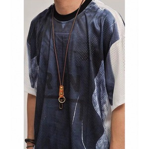 Tie dye mesh panel tee 1494