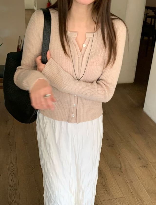 (予約) signature / Page cardigan 4color