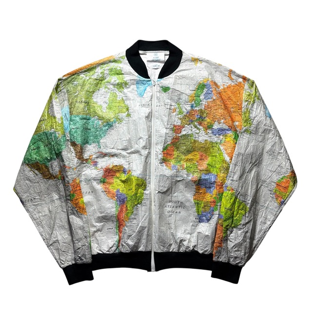 vintage 1989’s paper jacket “World Map”
