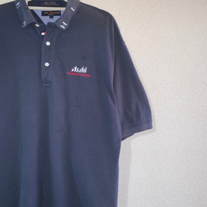 【USED】Tommy hilfiger × asahi S/S polo shirt