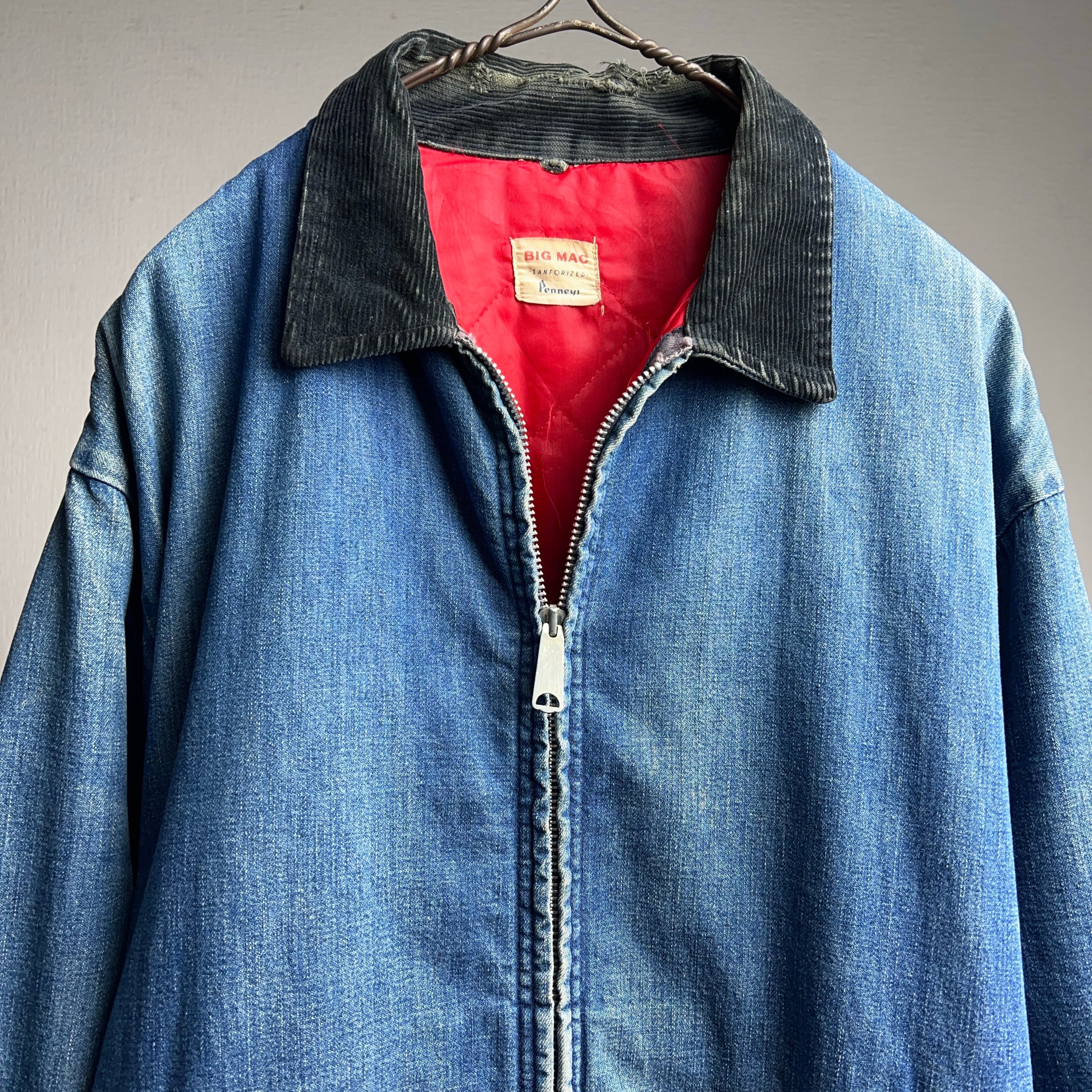 60's BIG MAC Lined Denim Jacket 60年代 ビッグマック キルティング