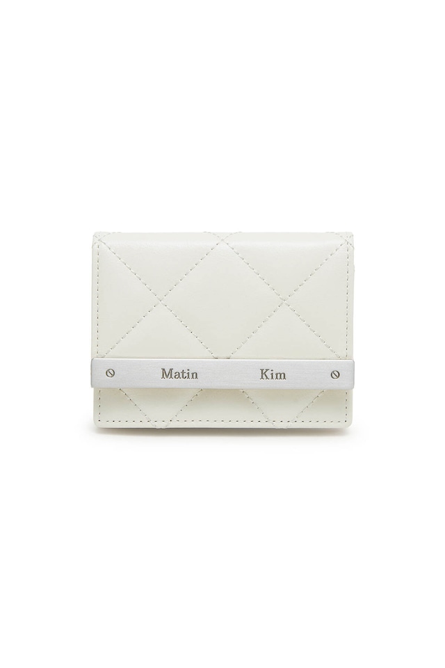 [Matin Kim] PUFF QUILT WALLET IN IVORY 正規品 韓国ブランド 韓国通販 韓国代行 韓国ファッション マーティンキム matinkim 日本 店舗