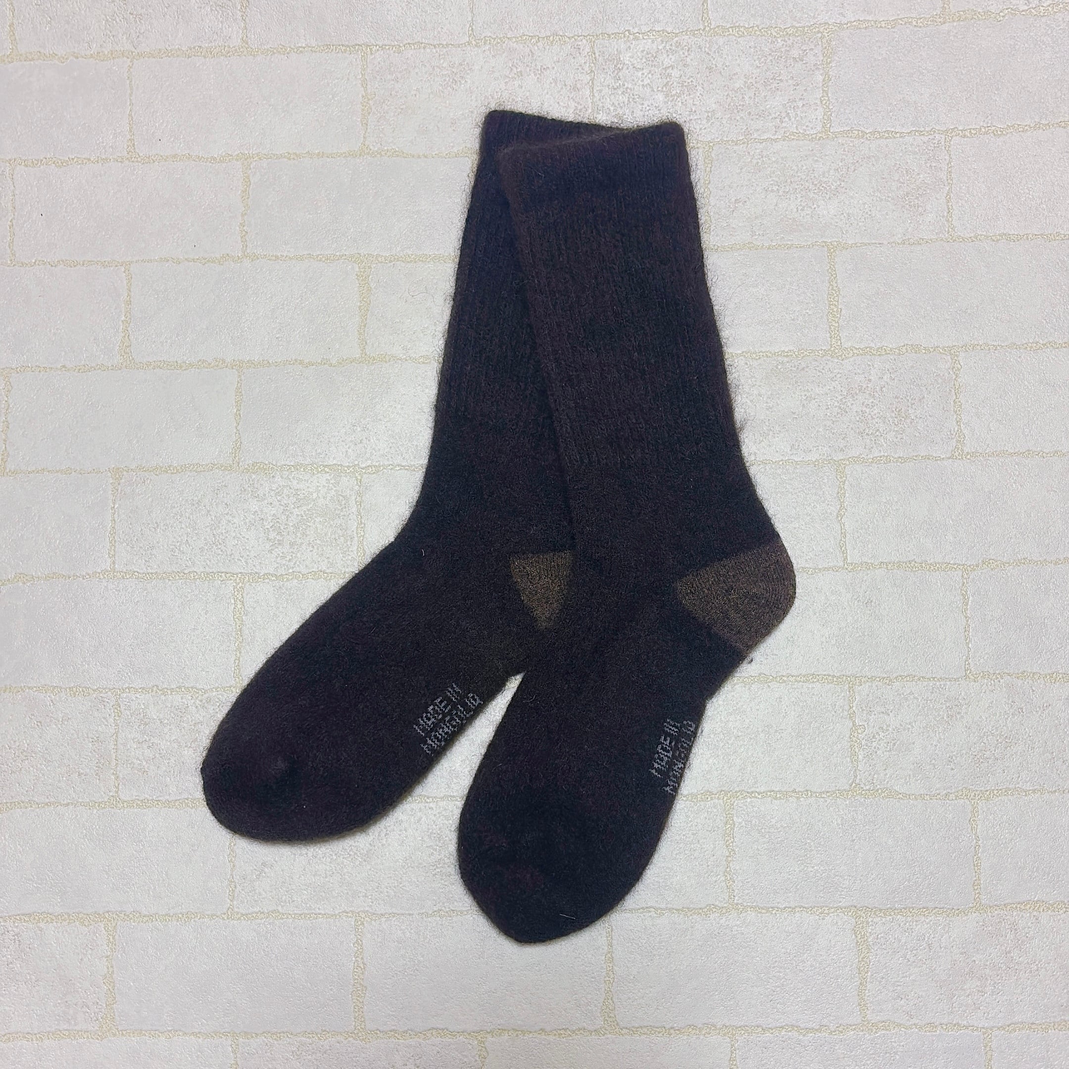 モンゴル靴下 ヤクウール100% (爪先、踵のみウール混)