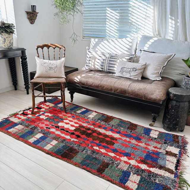 モロッコ ヴィンテージラグ MR011 | ブジャド | 96cm × 189cm