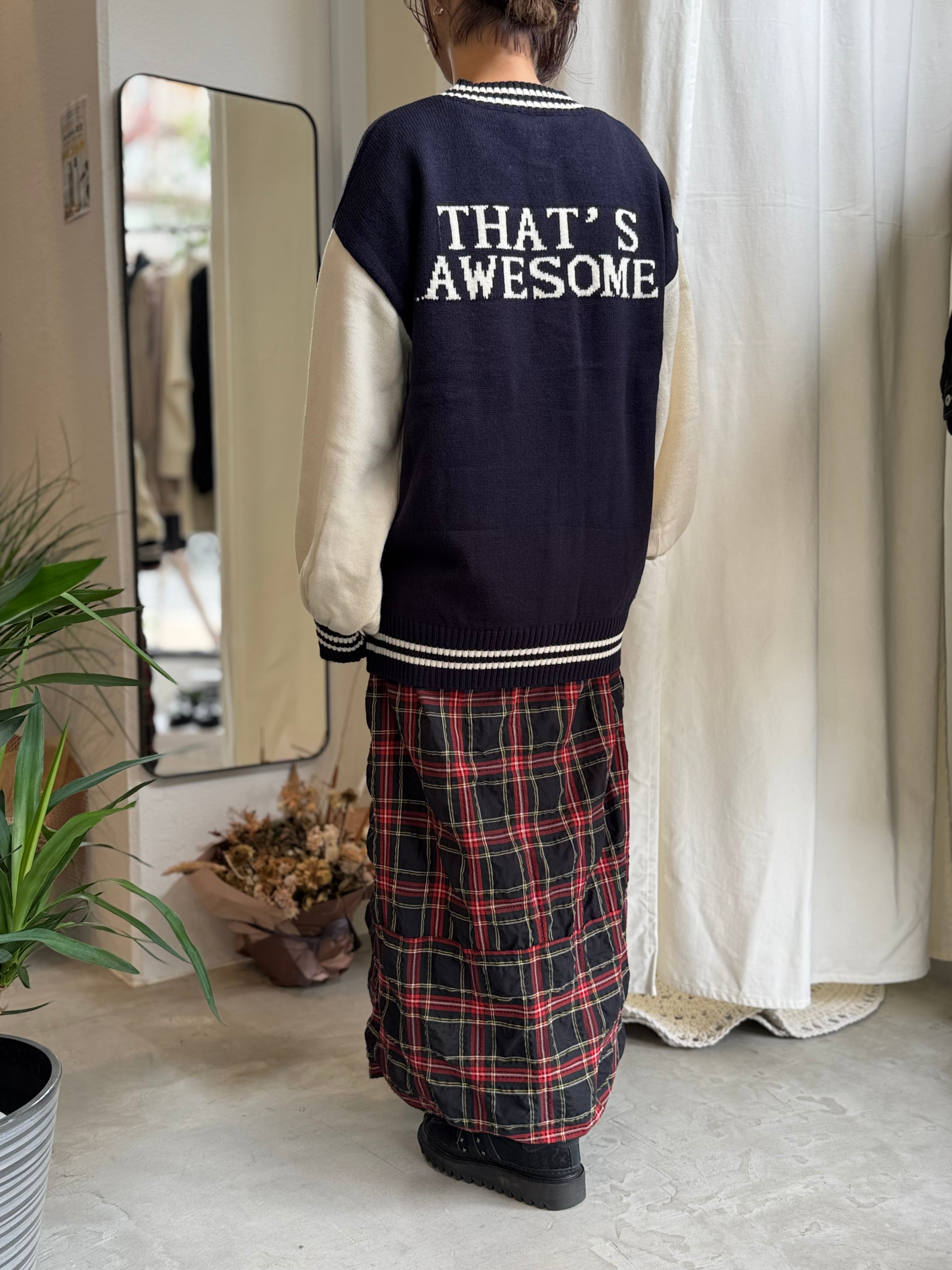 【DOS DIOSAS】ニットスタジャン  D8585