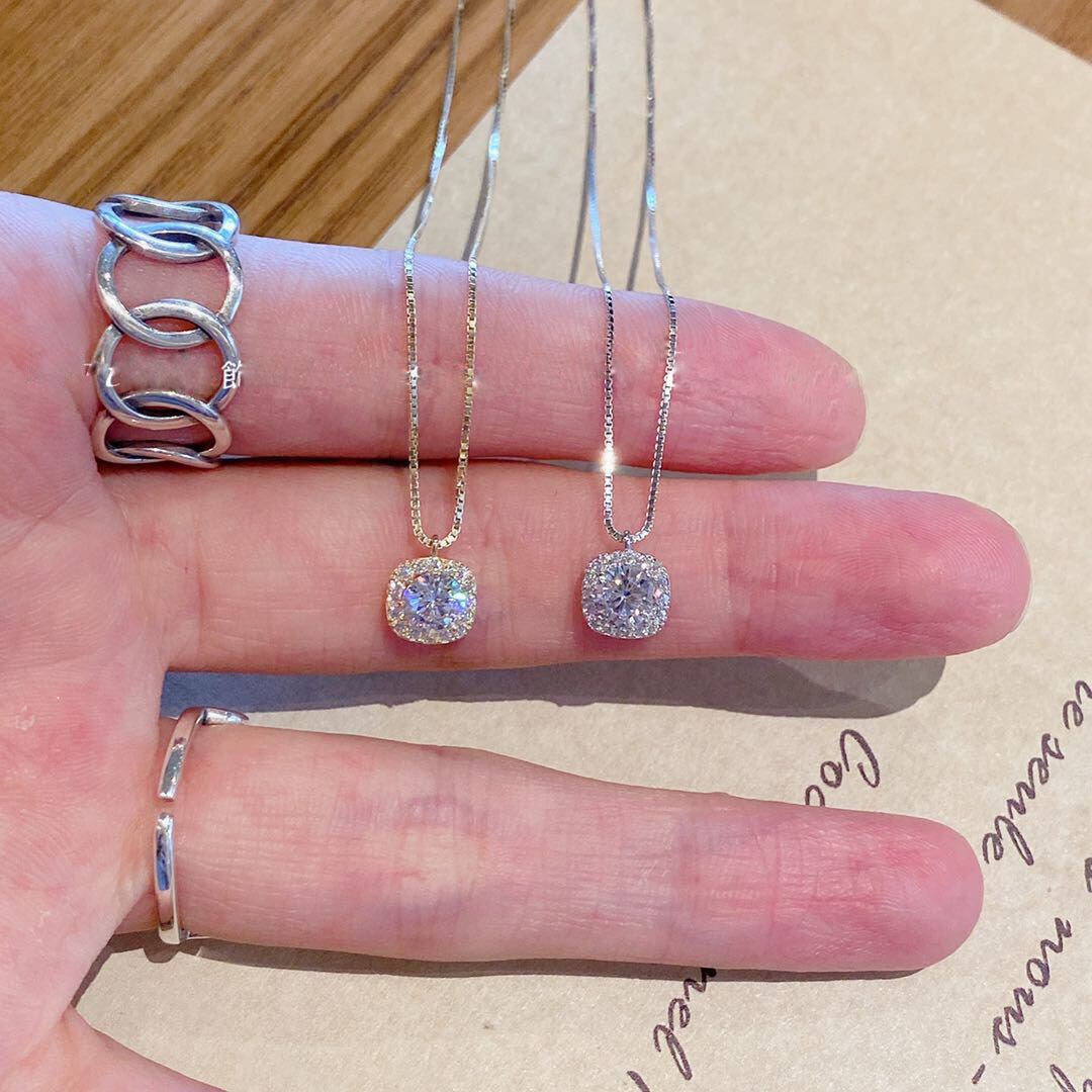 S925ネックレス ジルコン