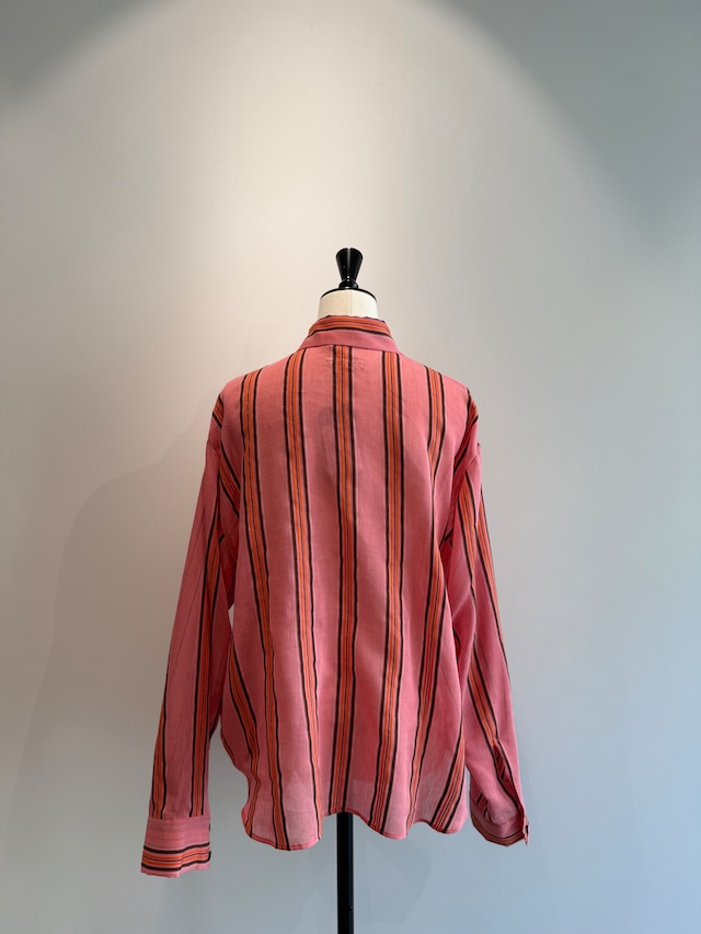 jonnlynx/JL226-SH1085 striped jong sleeve shirt(PINK)