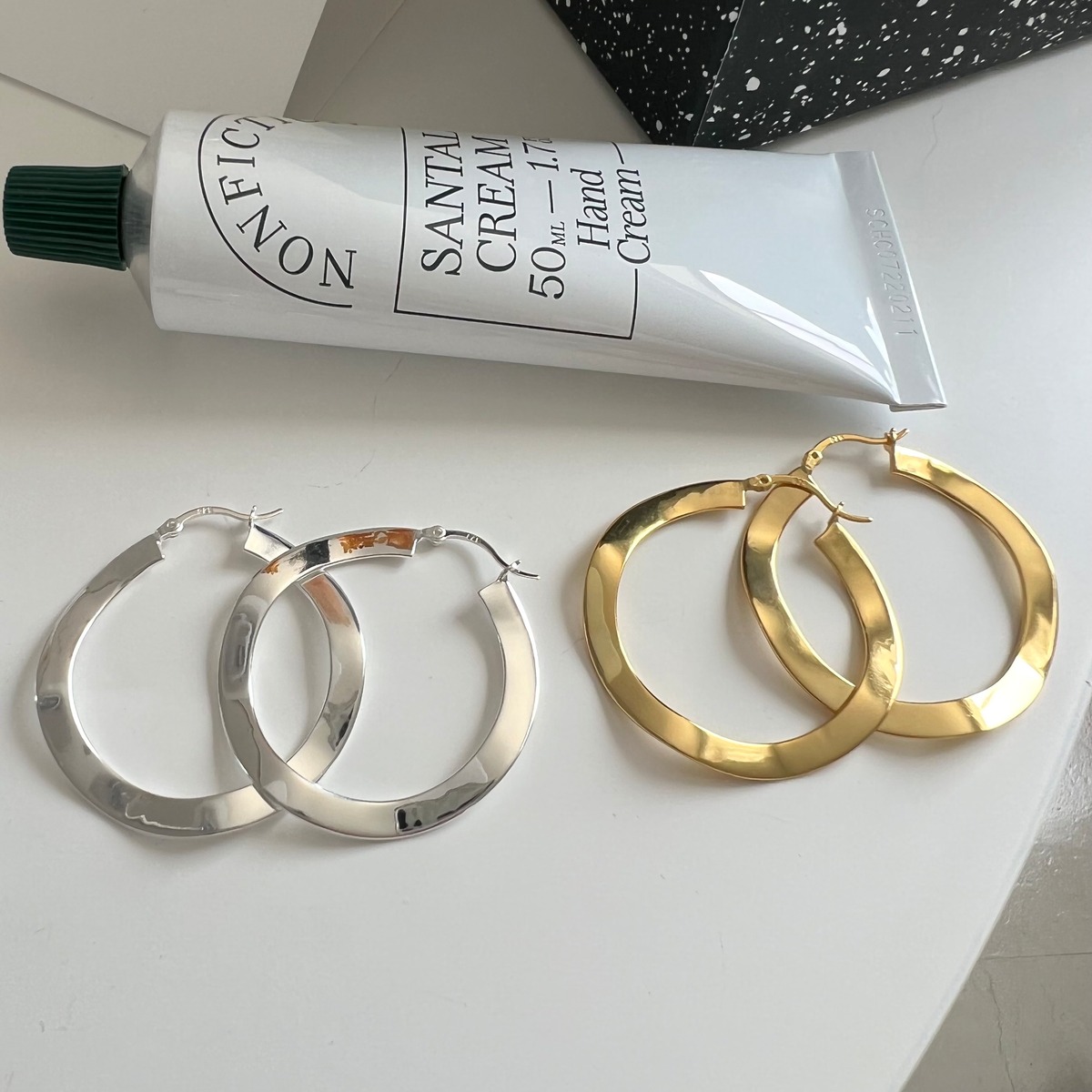 S925 Wave hoop pierce (P234) | onesea