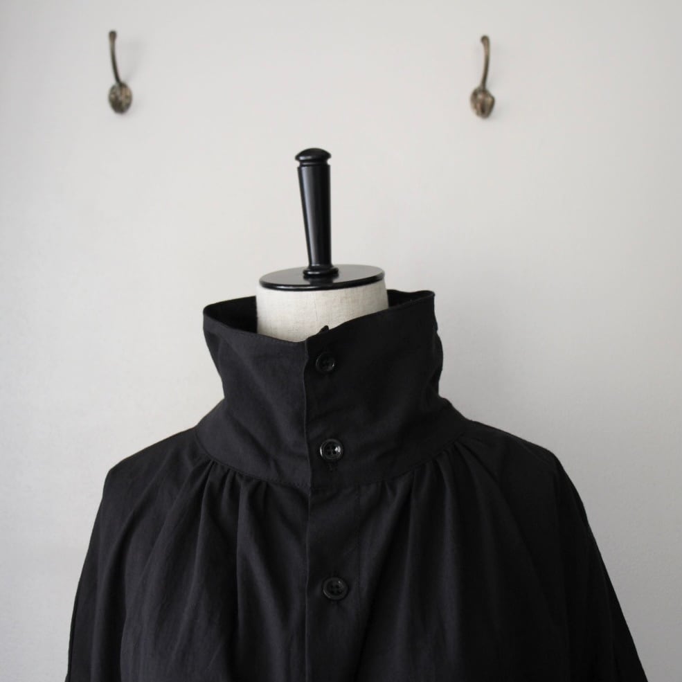 yarmo ヤーモ ギャザードレス ワンピース Gathered Dress Yarmo High Collar Gathered Dress(ハイカラーギャザードドレス