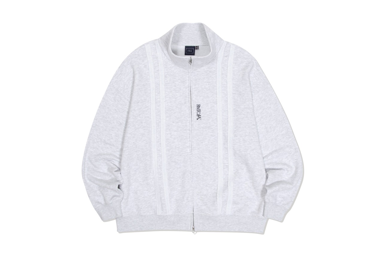 DAMAGE LINE ZIP UP_LIGHT GREY