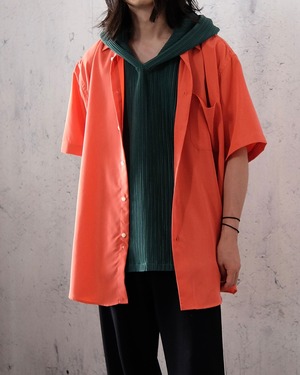 pleats hoodie tank tops (green)