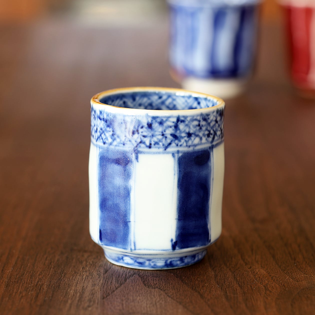 松尾貞一郎 祥瑞 面取りぐい呑み 201214-K8 貞土窯(有田焼)