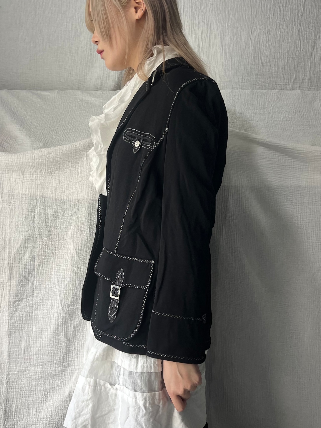 "unknown" Silver Stitch Gimmick Jacket
