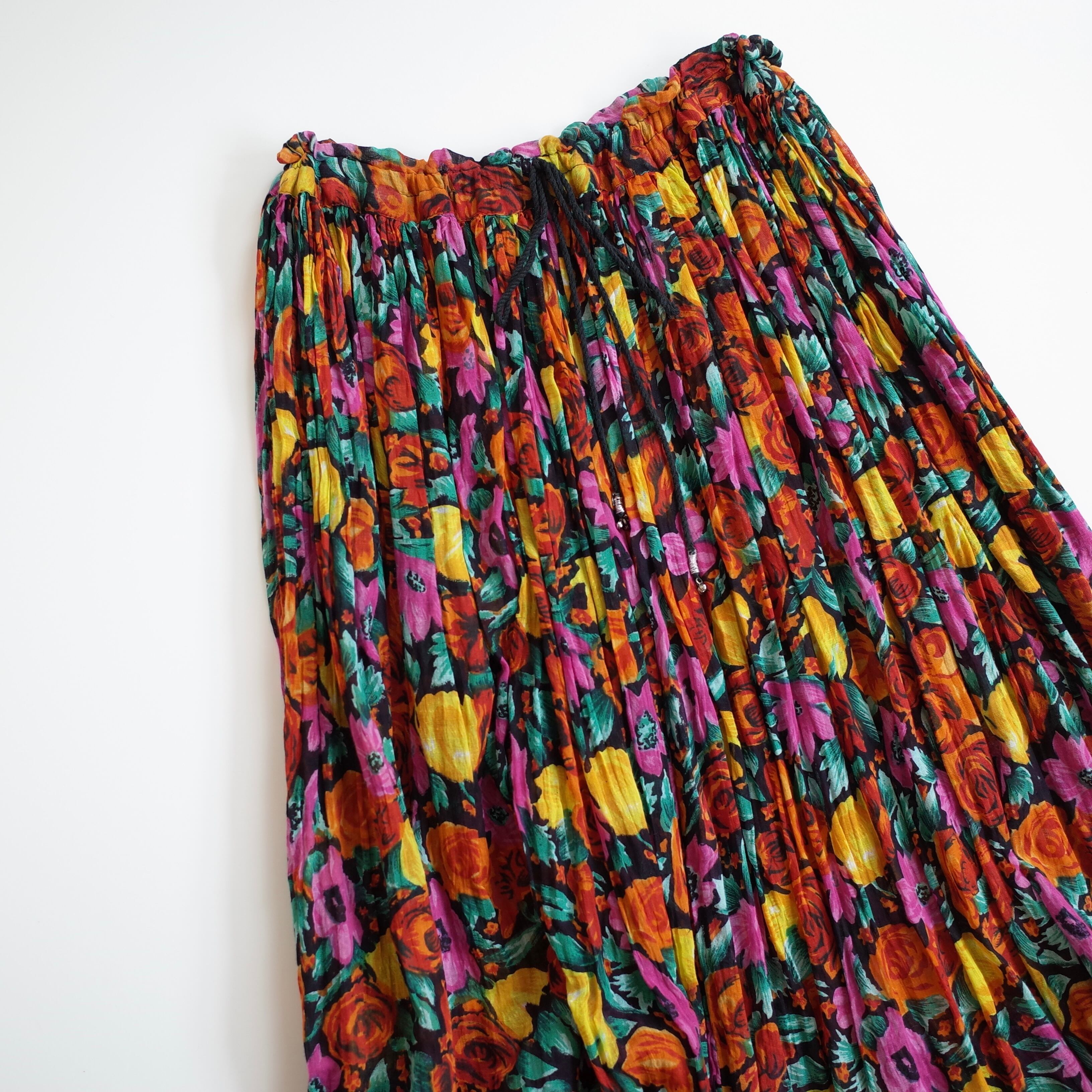 India cotton long skirt