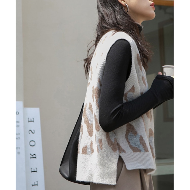 leopard vest 10958