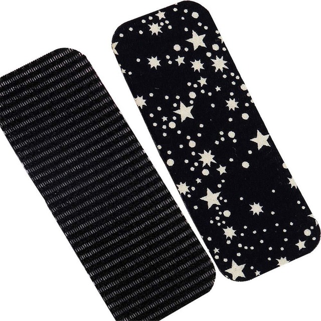 【在庫処分】Kinsgie 前髪クリップ 10枚セット 跡がつかない 黒 マジックテープ 前髪 ヘアクリップ ヘアピン 髪留め ヘアアクセサリー 女の子 レディース