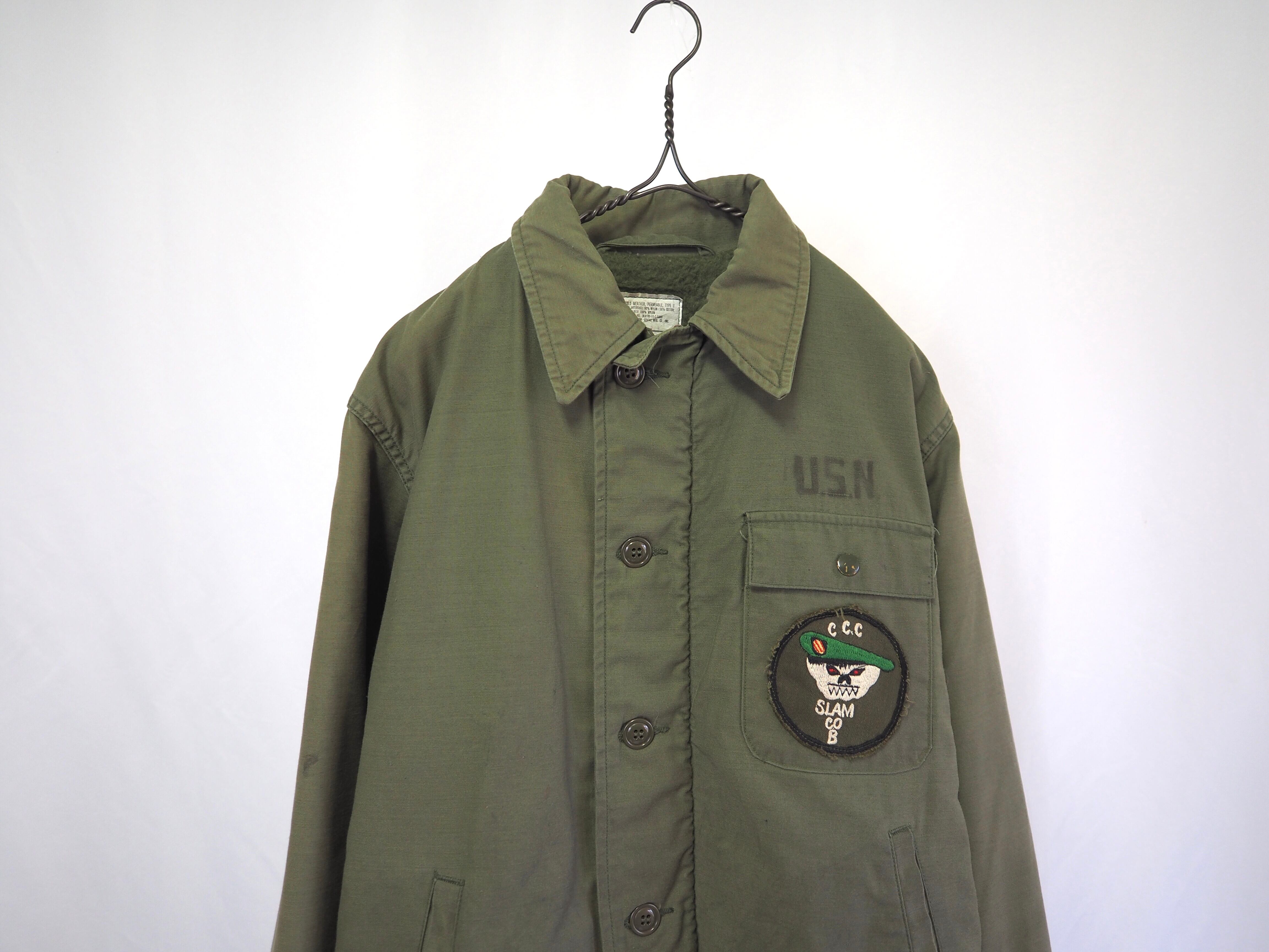 1980’s US.NAVY “NASNI” A-2 デッキジャケット Size:M
