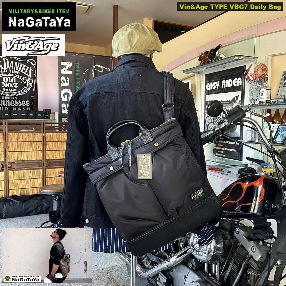 Vin&Age ヴィンアンドエイジ TYPE VBG7 デイリーバッグ モーターサイクルショルダーBAG