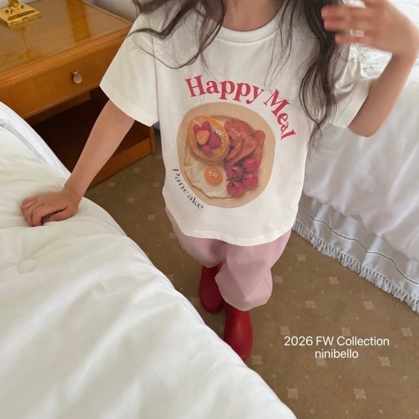 送料無料【予約】/ kidsハッピーミール半袖Tシャツ / ninibello