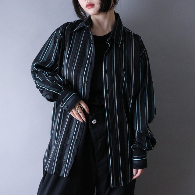 3D stripe good coloring pattern shirt