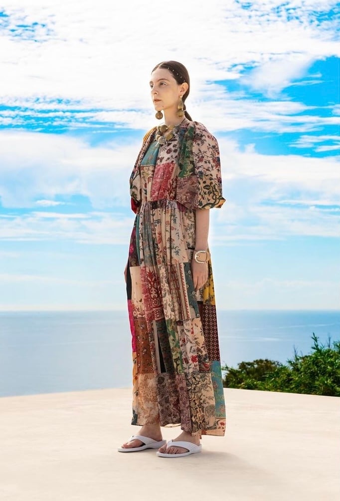 フミエタナカ シースルーフラワーワンピース FUMIE=TANAKA tulle flower op フミエタナカ シースルーフラワー