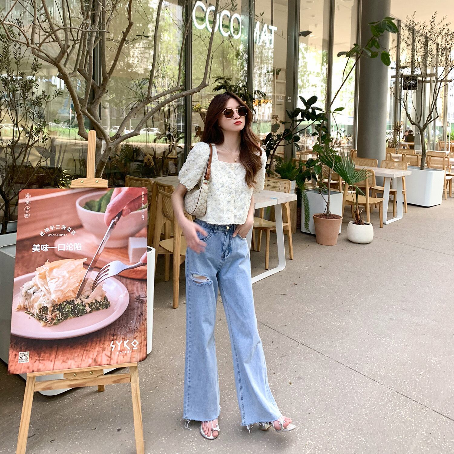 サマーハイウェストジーンズ ルーズパンツ 夏物 6Du_Shop_Women69511103185