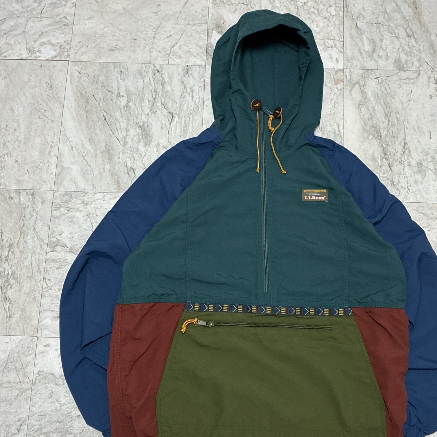L.L.Bean エルエルビーン アノラックパーカー チロリアン 山タグ 切替