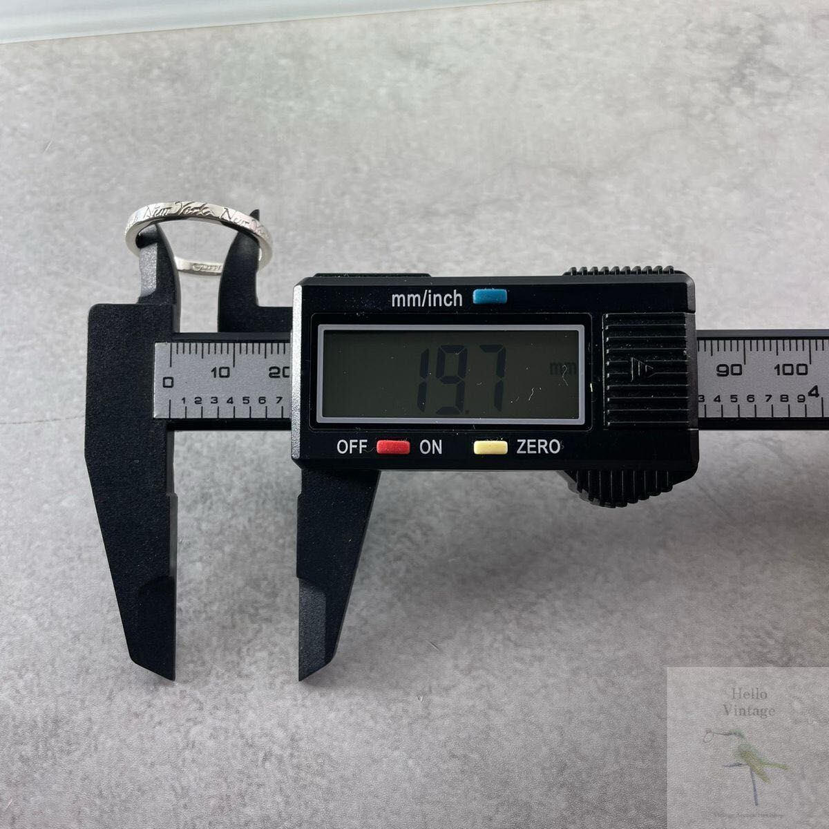 【22号・希少】ティファニー　ノーツ　ナロー　リング　ニューヨーク　大きいサイズ ティファニー 22号 ノーツ ナロー リング ニューヨーク ZJ5fe | Hello