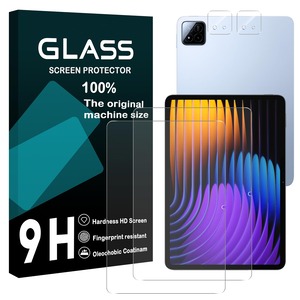 【数量限り】対応 Xiaomi Pad 7/7 Pro フィルム【2+2 枚セット-AGC旭硝子】xiaomi pad7 ガラスフイルム 【2枚】+ レンズ保護フィルム 【2枚】シャオミ Pad 7/液晶保護 強化ガラス レンズ保護 【 硬度9H 耐衝撃 飛散防止 気泡ゼロ 高感度 指紋防止 ラウンドエッジ加工 】 TZ-PBPAD721