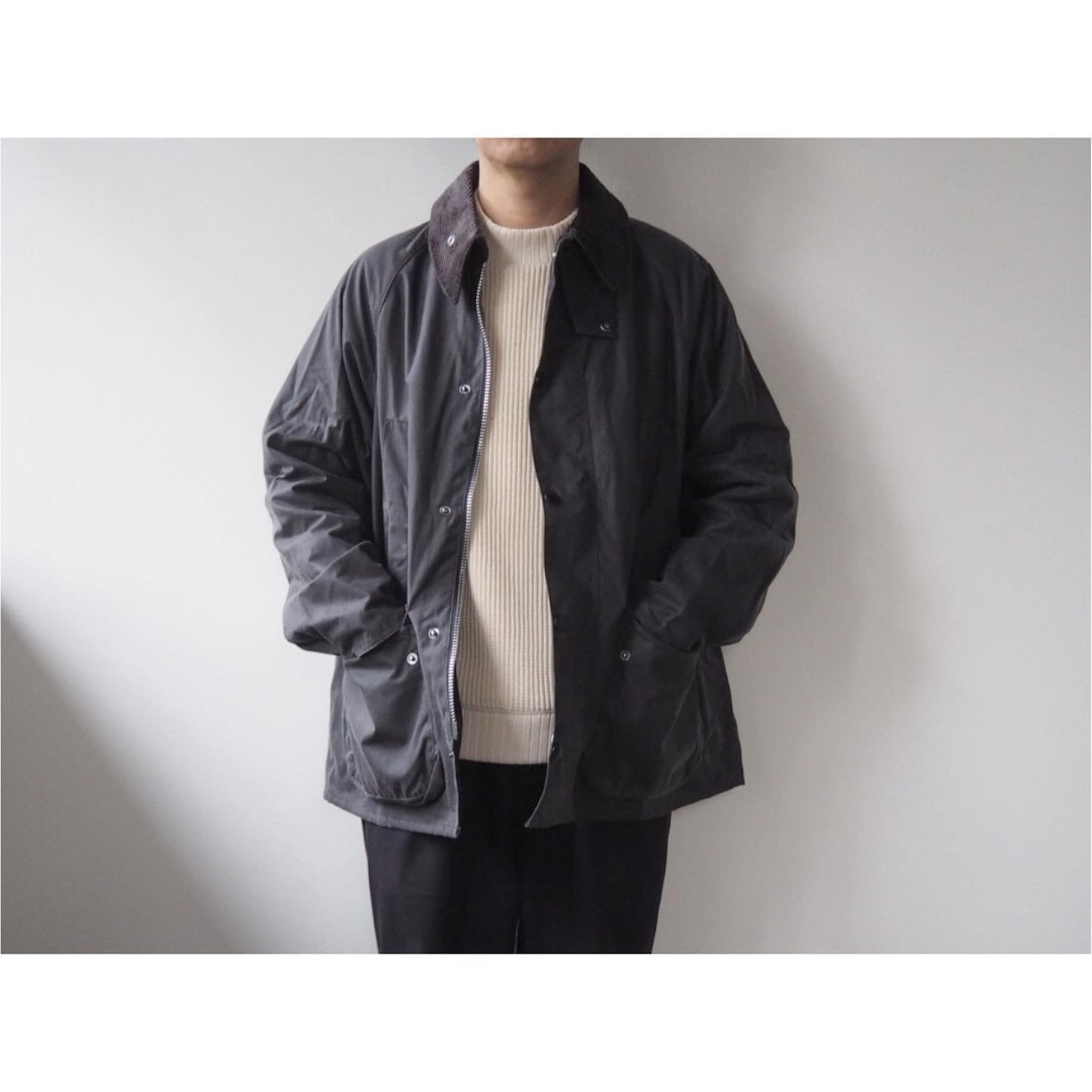 Barbour OS WAX BEDALE 21AW グレー 40 バブアー