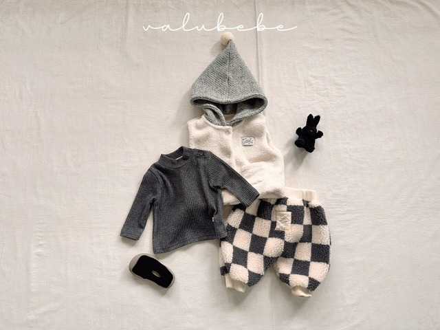 [即納18M]《valubebe》Big check dumble jogger pants (baby) 20