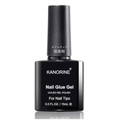 Kanorine ネイルグルー ネイルチップ接着剤 15ml 多機能 4-IN-1 ネイルチップ用グルー&ベースコート&補強ジェル&スリップソリューション ジェルネイル 透け感 UV/LED対応 強力な接着力 初心者&プロ適用