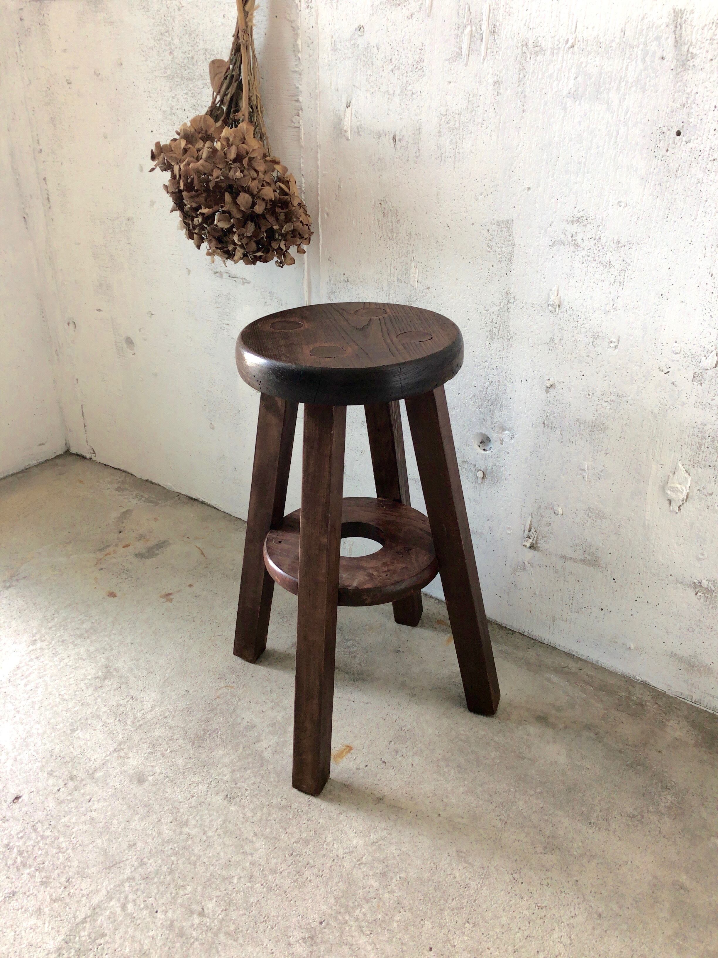 古家具 医療用スツール 木味のスツール［古家具］ | giraffes craft