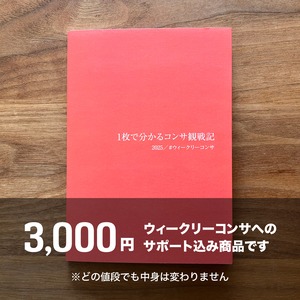 2025年版「1枚で分かるコンサ観戦記」ブック