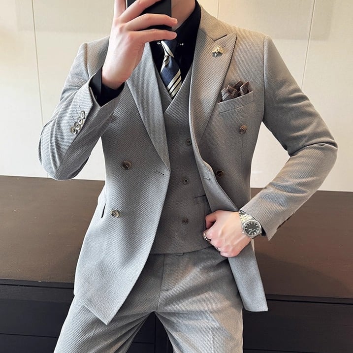 ダブルブレストスリムフィットスーツ 3color SU0253 | R-Base