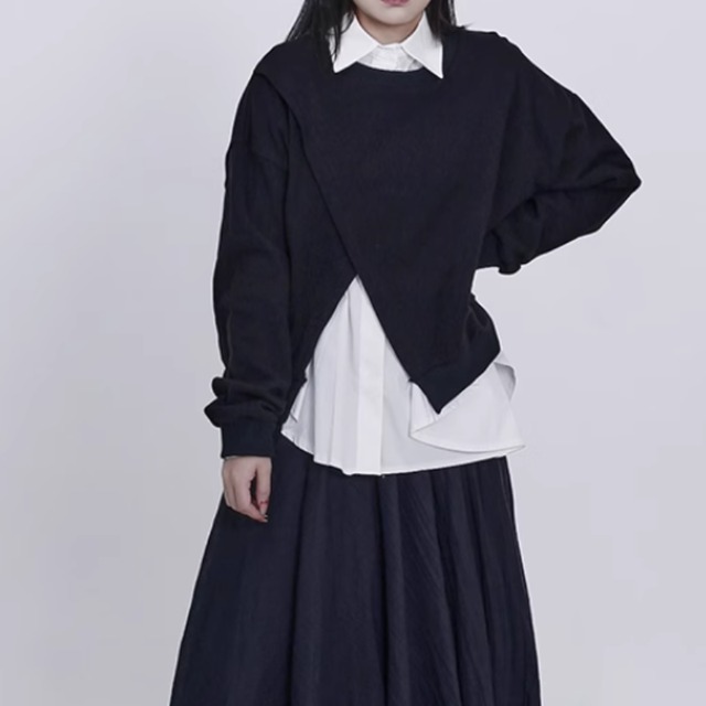 フロントアシンメトリースウェット PU0324