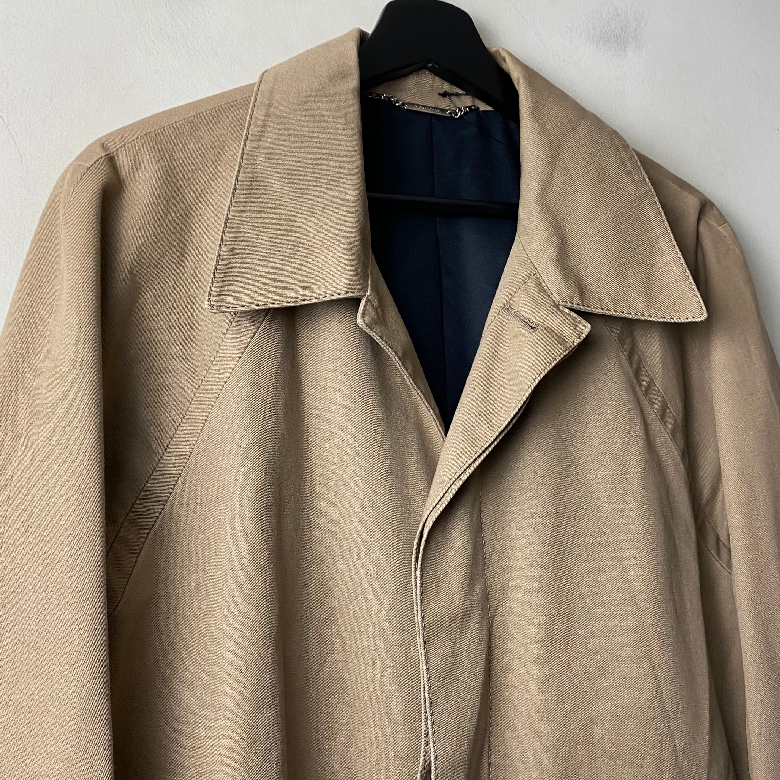 DIOR HOMME by Hedi Slimane cotton balmacaan coat | NOIR ONLINE