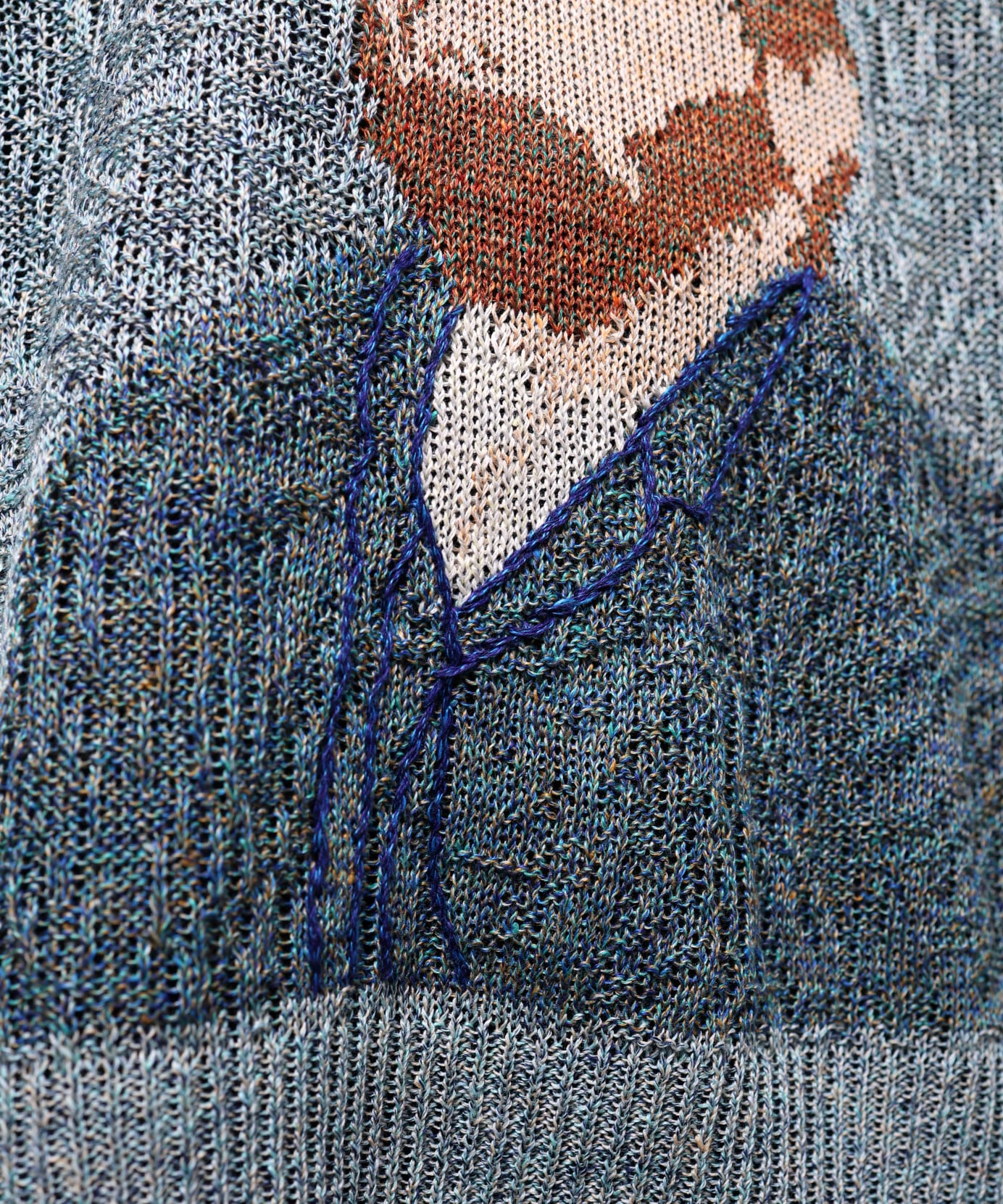Kota Gushiken / KGSS26-K06 WAVY LINEN VAN GOGH (LIGHT BLUE