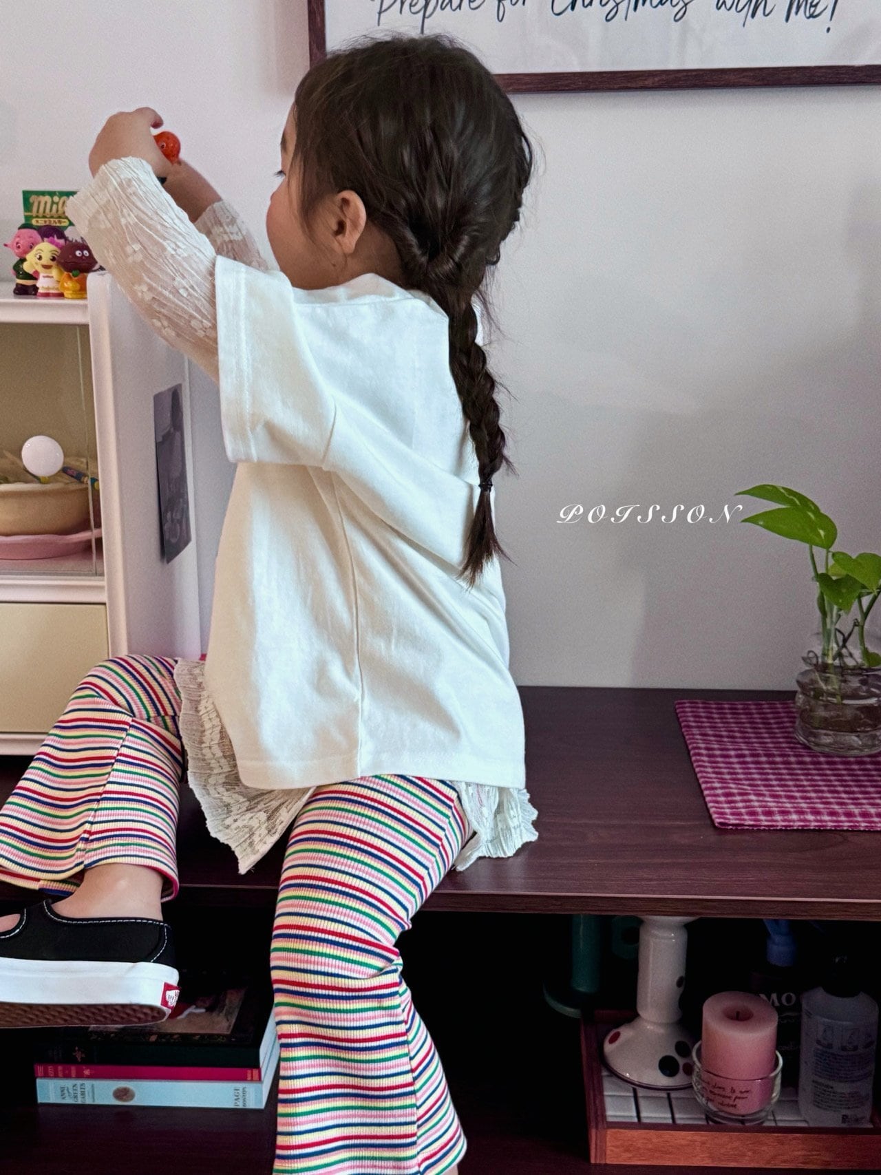 B649【即納】color pop pants