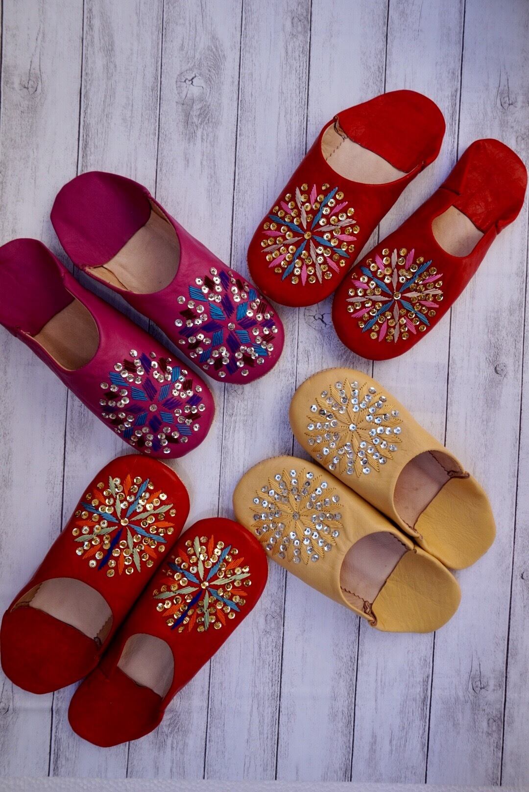 モロッコキラキラタトリーズバブーシュ