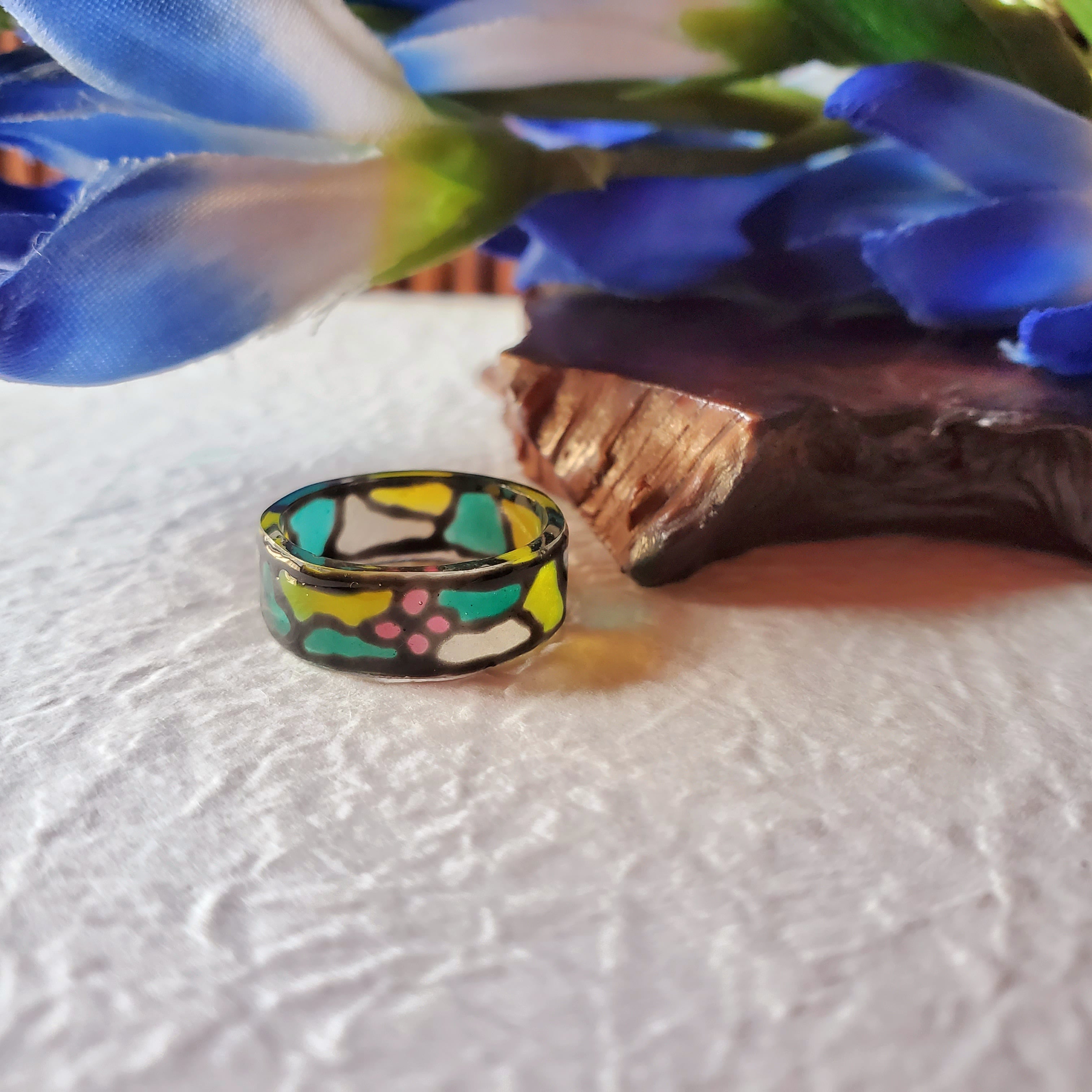 受注生産【野花のリング】指輪 金属アレルギー対応 大正浪漫 大正