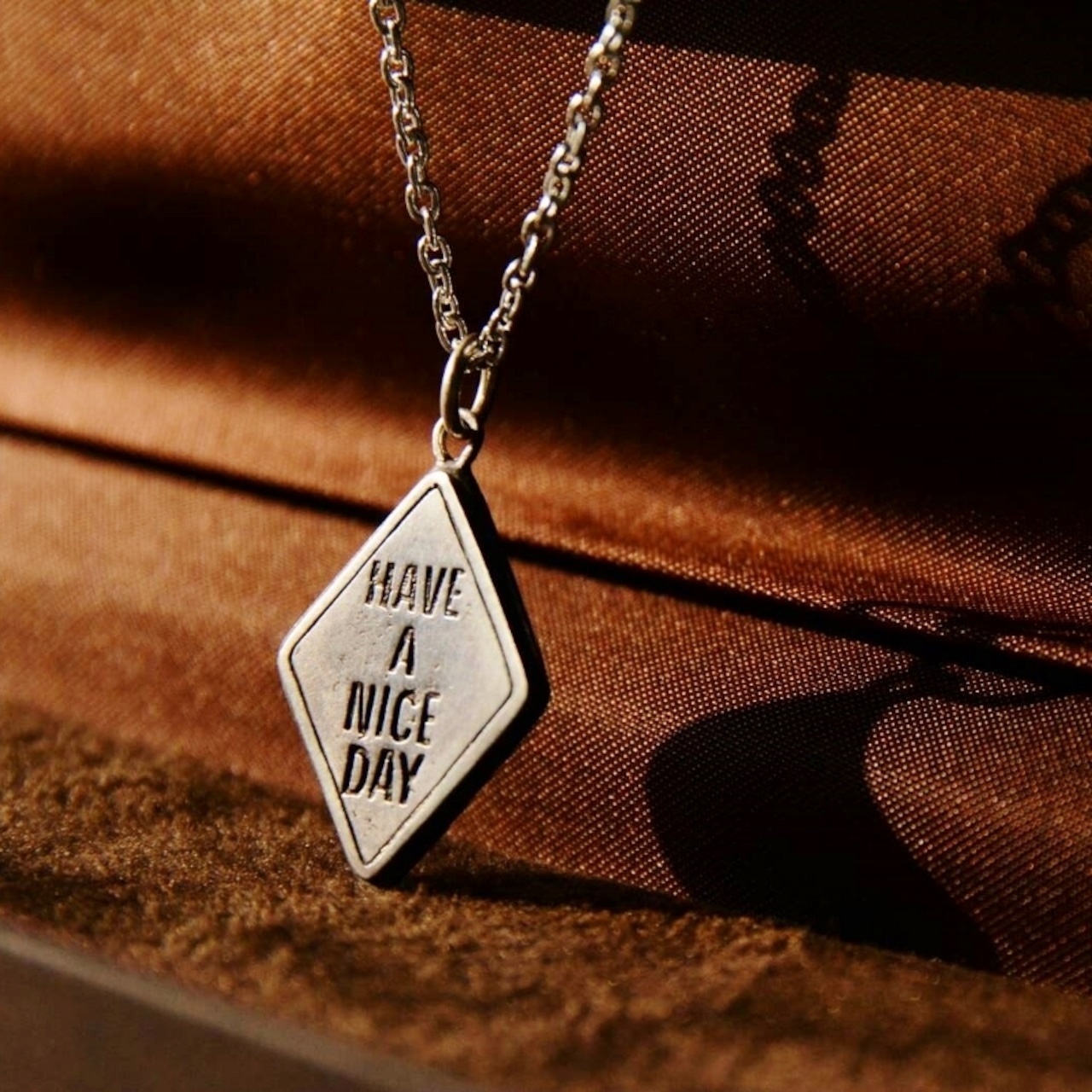 【DARGO】"HAVE A NICE DAY" Traffic Silver Necklace