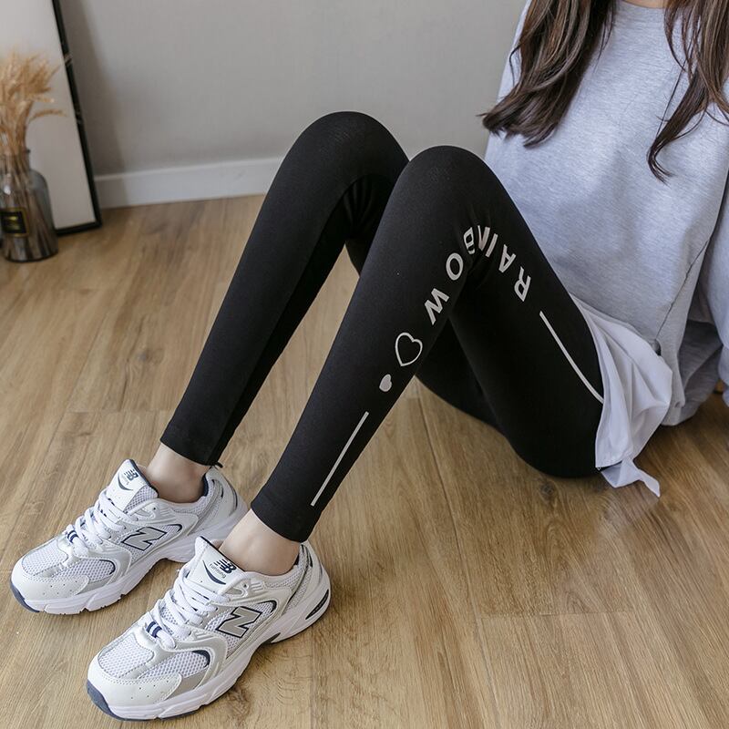 【新作】【送料無料】 マタニティウェア2020秋冬の新しいファッションサイドプリントレギンス、オールマッチのハイウエスト妊娠中のベリーリフトパンツ-アリババ オータム 秋物 ウィンター 冬物 expec279705119982