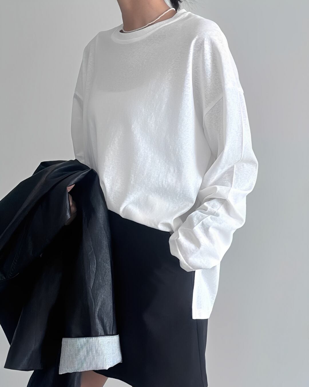 ベーシックラウンドネックTシャツ