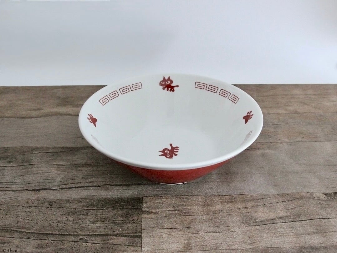 赤巻雷門 6.3切立ニャーメン丼 (レンゲ付） | 食器と台所道具 tompolo